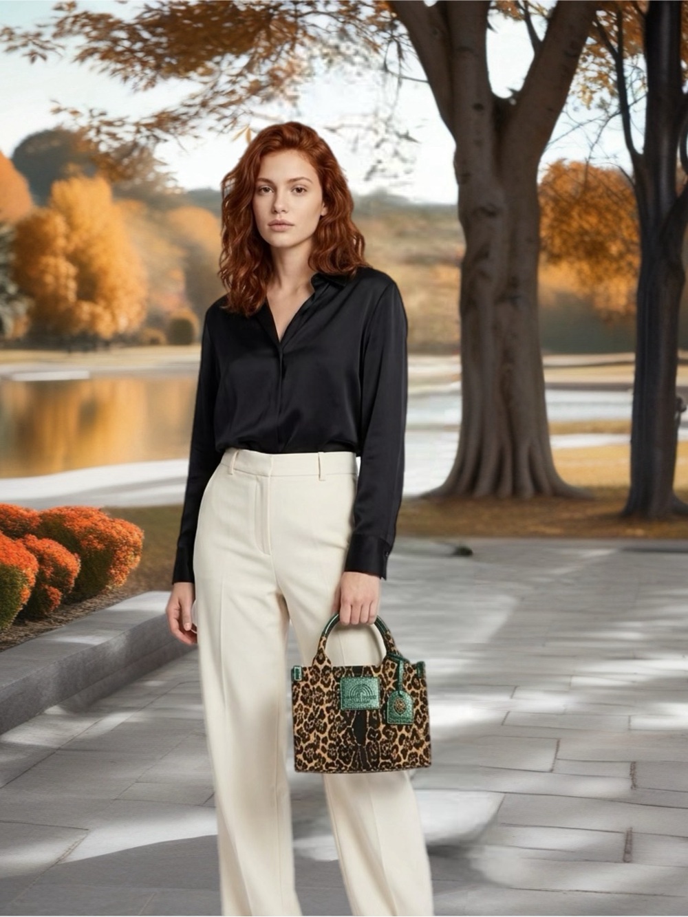 Kurt Geiger Southbank Leopard Print Mini Satchel